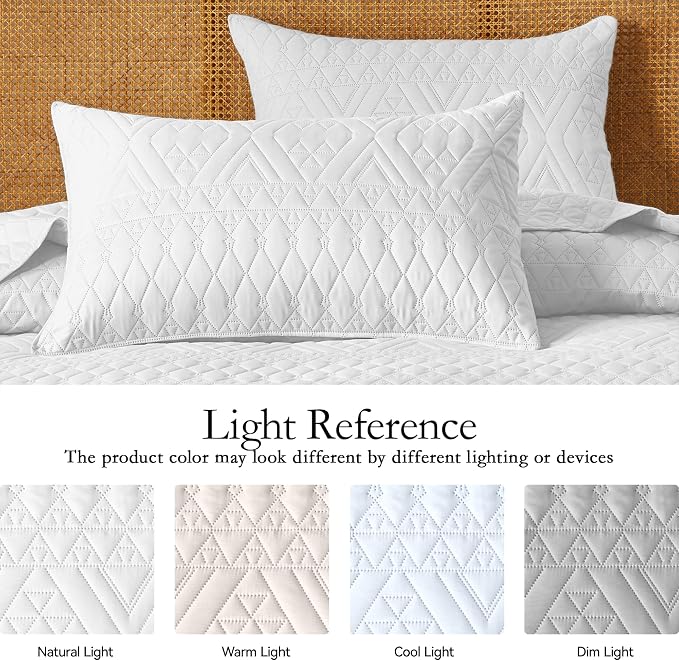 akkialla Full/Queen Size Quilt Bedding Set, Modern Style Geoetric Pattern - Image 4