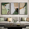 Large Framed Sage Green Abstract Wall Art by Cuspin