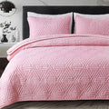Whale Flotilla Soft Geometric Twin Quilt Set by WHALEFLOTILLA