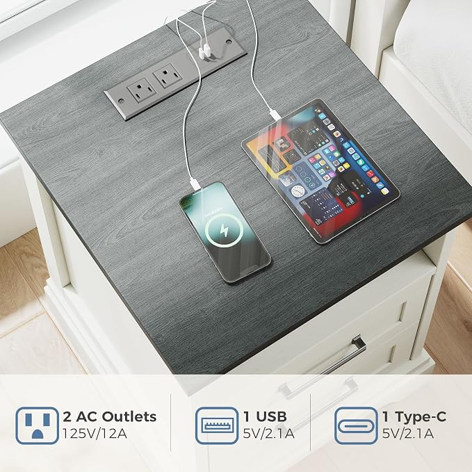 DUMOS Farmhouse Nightstand - Image 5