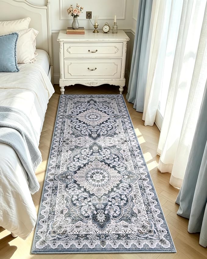 Macgace Washable Vintage Area Rug - Image 4