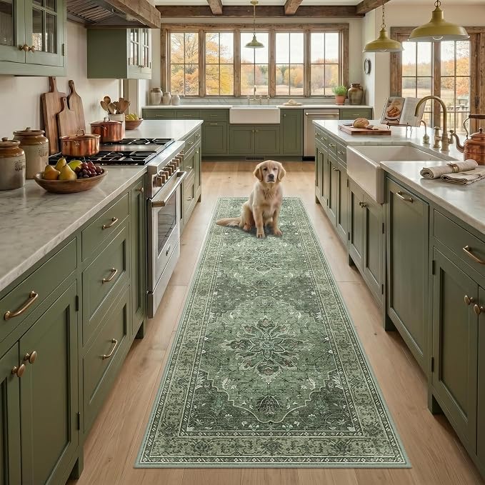 RELEANY Washable Area Rug, Runner 3'x9', Water Repellent, Pet Friendly by RELEANY