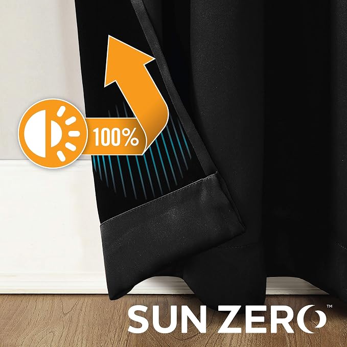 Sun Zero Nordic 2-pack Theater Grade Extreme 100% Blackout Grommet Curtain - Image 6