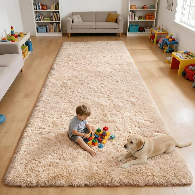 OLANLY 5x12 Machine Washable Large Area Rugs by OLANLY