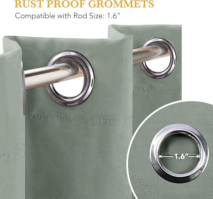 RYB HOME Blackout Thermal Insulated Curtain - Image 7