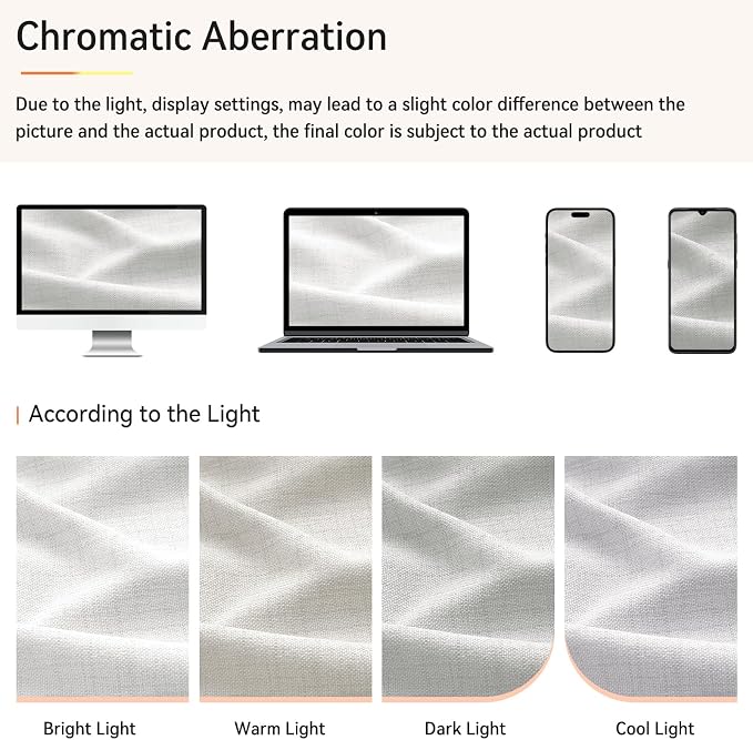 Pinch Pleated Full Blackout Faux Linen Curtains 84 Inches Long | Bright White - Image 7