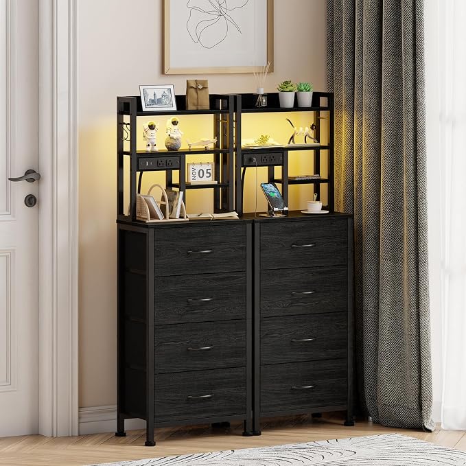 Tall Nightstand, LED Night Stand - Image 2