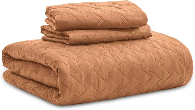 Bedsure King Size Quilt, Lightweight Comforter Set, Hazel Brown Bedspread | - Image 7