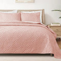 Exclusivo Mezcla King Quilt Set, Blush Pink | Lightweight Soft Bedspreads by ExclusivoMezcla