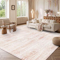 Latte&Fog Large Area Rugs 9x12 for Living Room Washable Cute Pink Rugs | Non by LatteFog