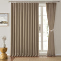 80 Inch Wide Black Pinch Pleated Curtains 80 x 84, Thermal Insulated Noise by KEQIAOSUOCAI
