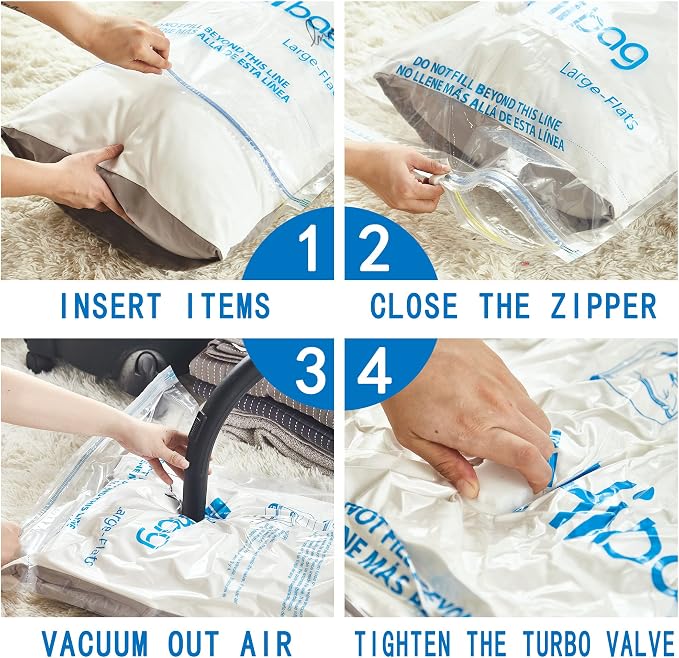 Vacuum Storage Bags, Space Saver Vacuum Seal Storage Bags 20-Pack Sealer Bags - Image 5