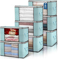 90L Large Storage Bags, 8 Pack Clothes Storage Bins Closet Organizers | by BuddingJoy-BuildaJoyfulLifeforYou