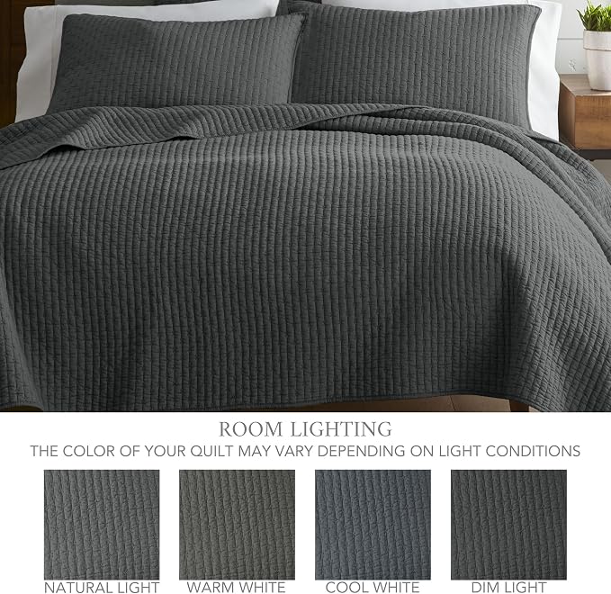 Levtex Home Cross Stitch Reversible Queen Bedspread Set - Image 4