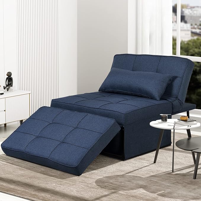 Sofa Bed, 4 in 1 Multi-Function Modern Folding Ottoman Convertible Bed - Image 7
