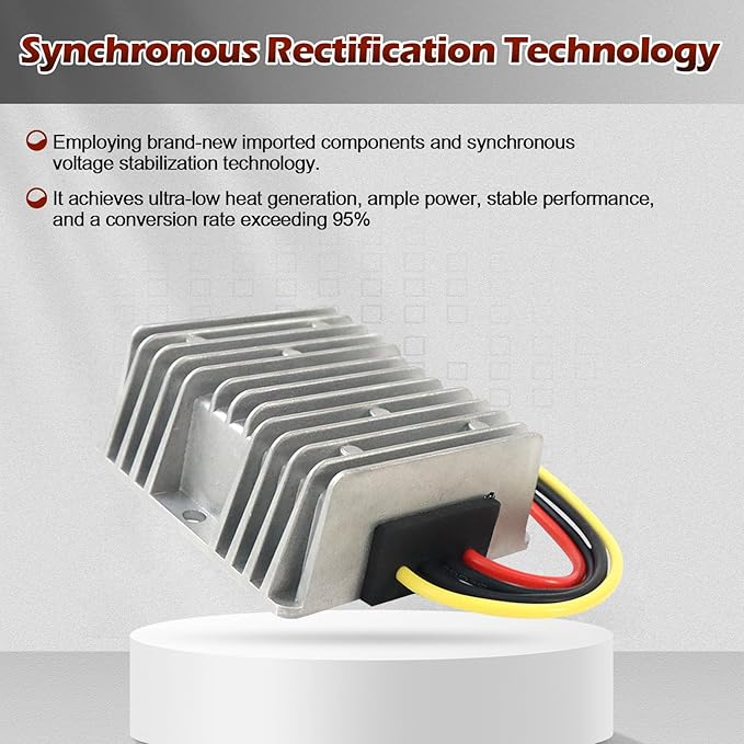 DC Converter 12V to 24V 4A Step Up Converter DC Voltage Regulator Power Converter Waterproof Module Transformer for Led Project, Horn, Dashboard...