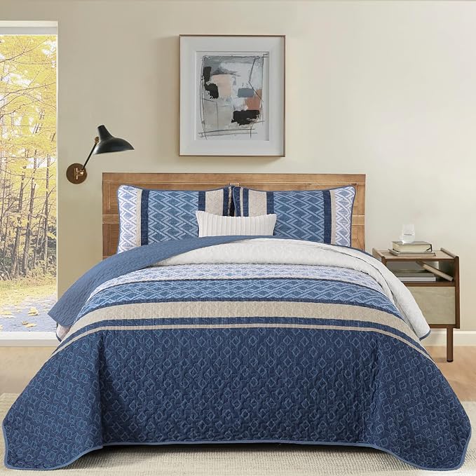 Dinjoy Boho Quilt Sets, Coverlet Bed Sets - Image 3