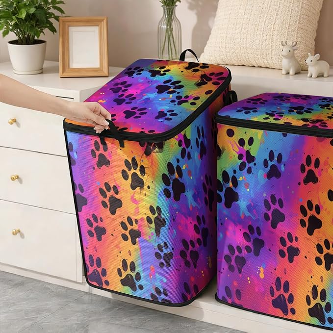 2pcs blanket storage bag for under bed, closet organizers 95L | quilt duvet - Image 6
