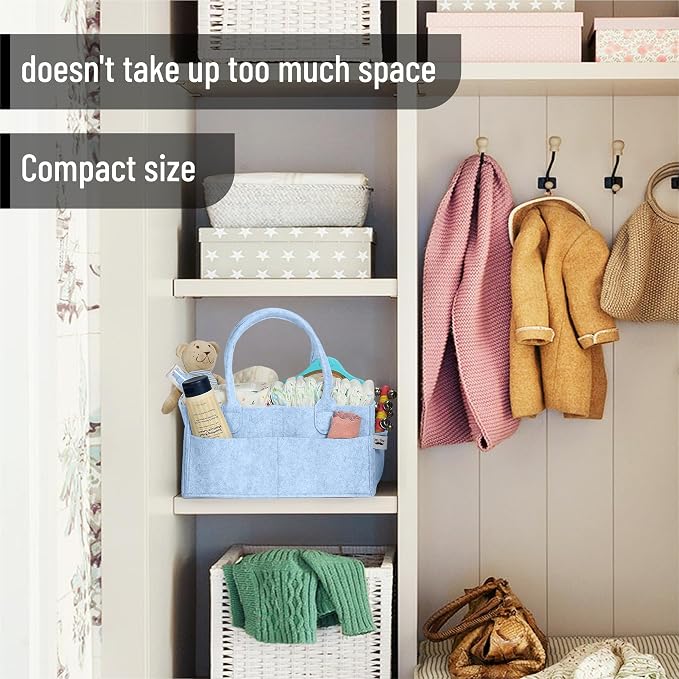 Mr. Pen- Baby Diaper Caddy Organizer, Sky Bliss | Nursery Storage Bin and Car - Image 5