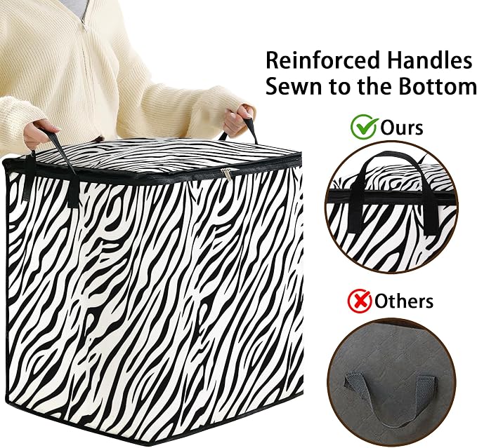 2pcs blanket storage bag for under bed, closet organizers 95L | clothing - Image 4