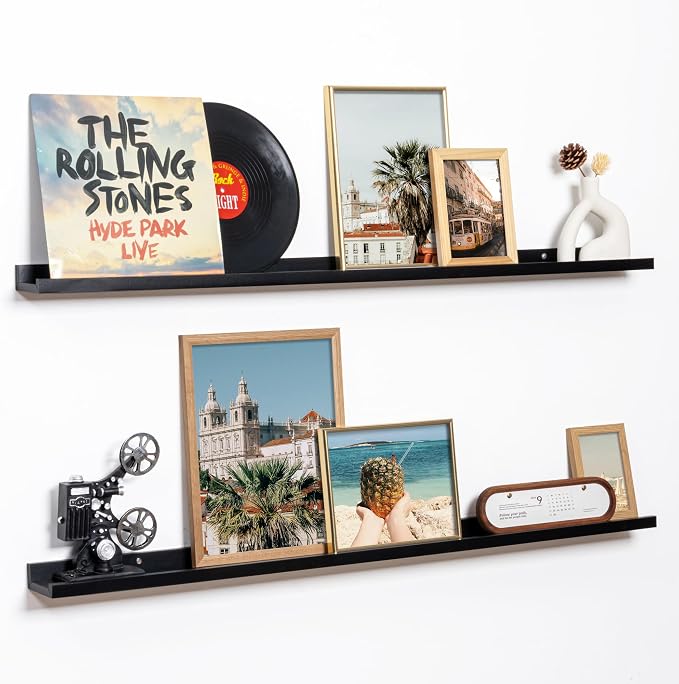 Fun Memories Picture Ledge Shelf, 40 Inch Floating Shelves Set of 2, Large by FunMemories