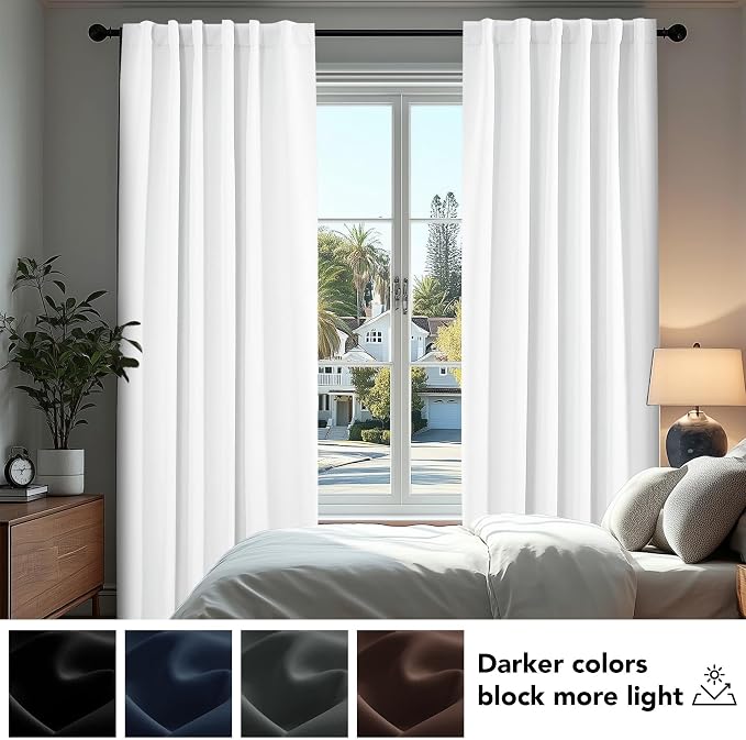 Deconovo Blackout Curtains for Bedroom, Living Room Curtains 84 Inches Long | - Image 5