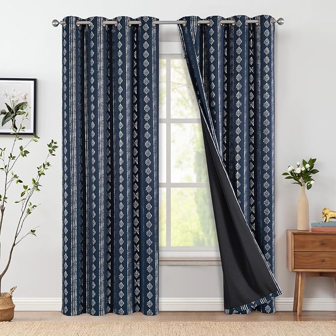 jinchan Boho Blackout Curtains 84 Inches Long - Image 2