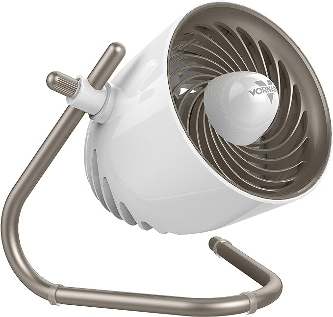 Vornado Pivot Personal Air Circulator Fan, 6-inch, Quiet Portable Travel Fan, 3 Speeds, Champagne