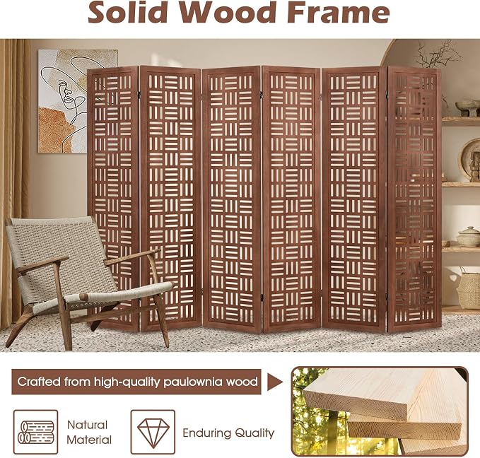 GIANTEX 6 Panel Folding Room Divider - Image 6