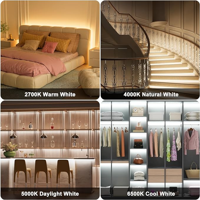 PAUTIX CCT LED Controller Kit SP642E,iOS/Andriod App Control 2.4G RF Wireless Remote Control,CCT LED Controller/Dimmer,for CCT LED Strip Light,with Timing Function,Music Mode,Group Control