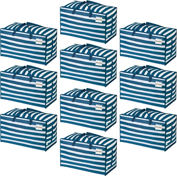 VENO 10 Pack Extra Large Heavy Duty Moving Bags by Veno