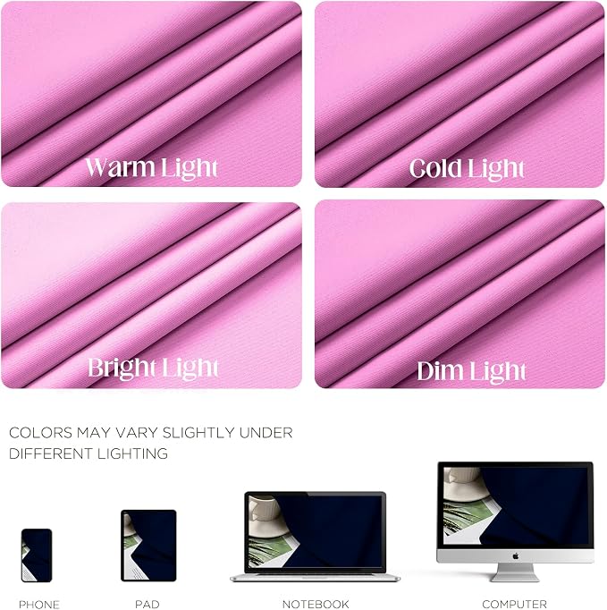 CUCRAF Custom Rose Purple Blackout Curtains 1 Panel Set, Thermal Insulated - Image 4
