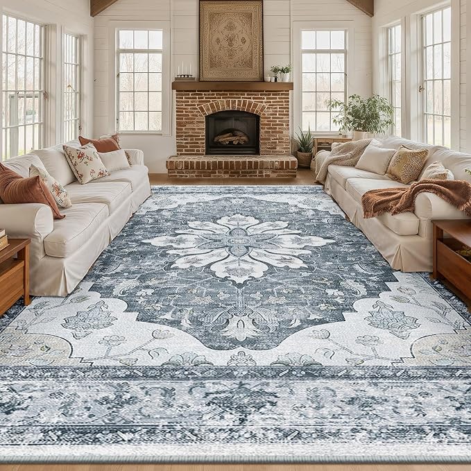 RELEANY Washable Area Rug, Large 10'x12', Water Repellent, Pet Friendly - Image 2
