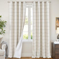 Plaid Blackout Curtains 96 Inch Long, 52 Wide 2 Panels, Dark Green | Linen by Lajode