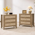 SICOTAS Rattan Nightstand Set of 2 by SICOTAS