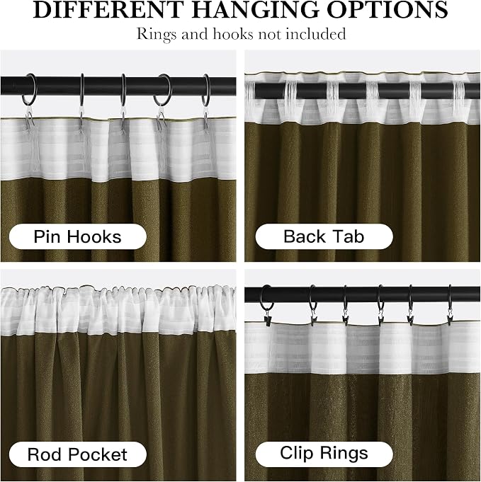 RYB HOME Mustard Yellow Velvet Curtains 72 inches - Image 2