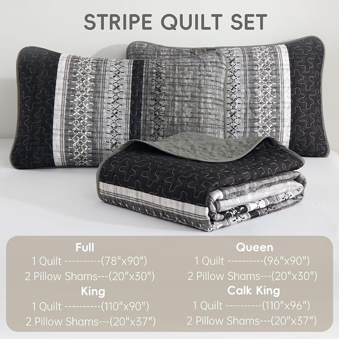 Cottolester Quilt King Size, All Seasons Microfiber Quilt Bedding Sets - Image 7