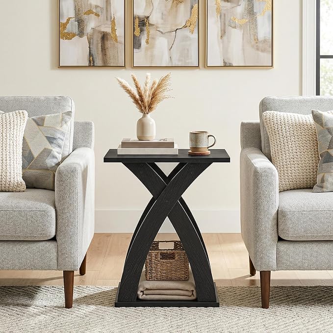 HOOBRO End Table Living Room Set of 2, Narrow Side Table - Image 5