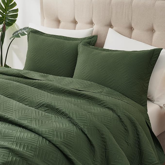 Hansleep Olive Green Quilt Twin Size - Image 3