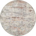 Round Area Rug Living Room: 8 ft Modern Washable Carpet Taupe | by FXRHLP