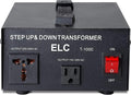 ELC T Series 1000+ Watt Voltage Converter Transformer - Step Up/Down - 110v to 220v / 220v to 110v Power Converter - Circuit Breaker Protection, CE Certified [3-Years Warranty]