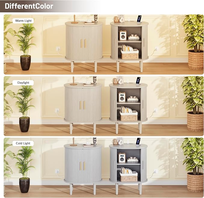 DHH Mid Century Modern Nightstand Set of 2 - Image 7