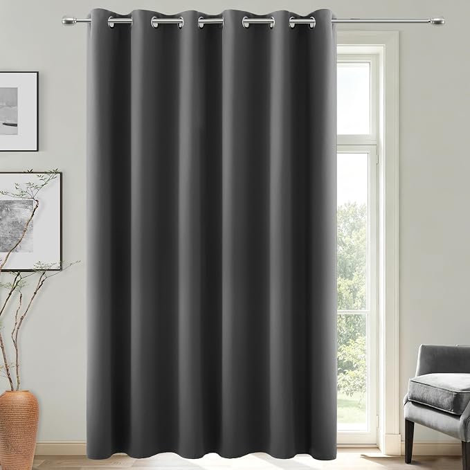 KOUFALL Blackout Curtains for Bedroom 96 Inch Long, Floor to Ceiling Extra Wide by KOUFALL