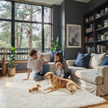 Fluffy Rug Shag Area Rug, Cream 3x5 Area Rugs by Junhejiamei
