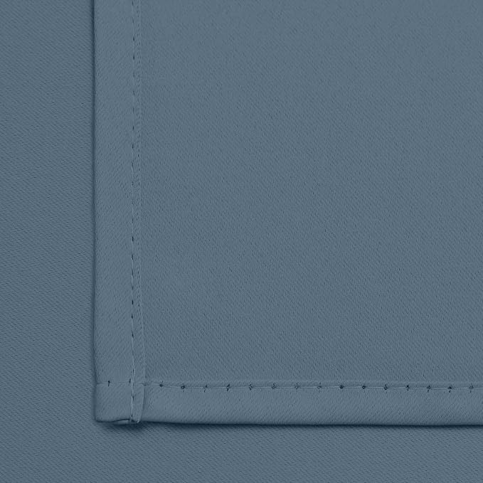 Yakamok Stone Blue Room Darkening Window Curtains 42x36 Inch - Image 6