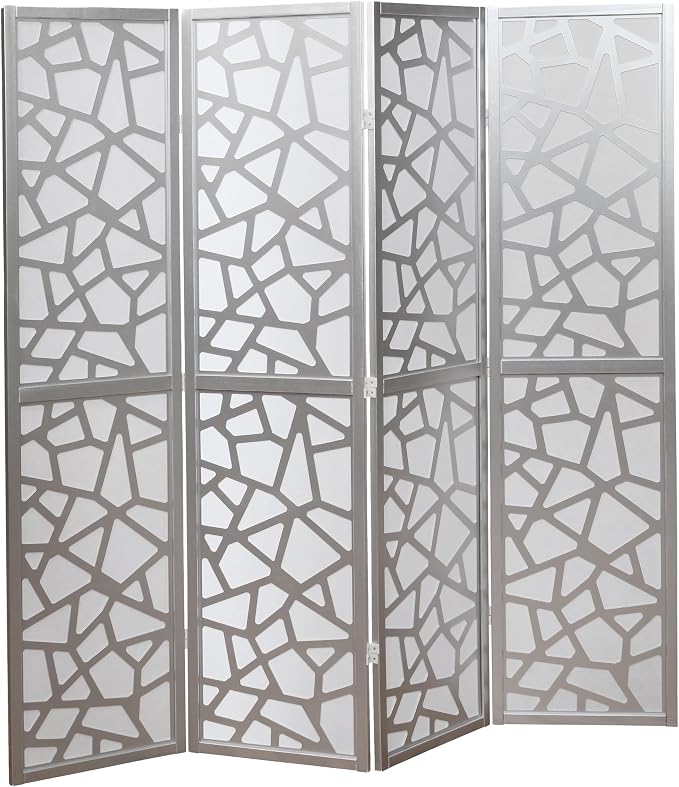 Roundhill Furniture Giyano 4 Panel Screen Room Divider by RoundhillFurniture