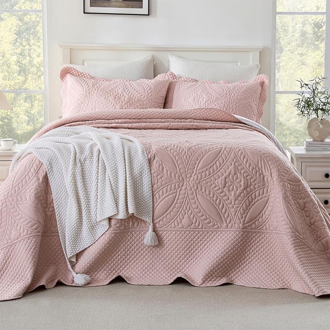 Cmfshape Oversize King Size Bedspread 120"x120", 3 Piece California King Quilt by cmfshape-quiltset