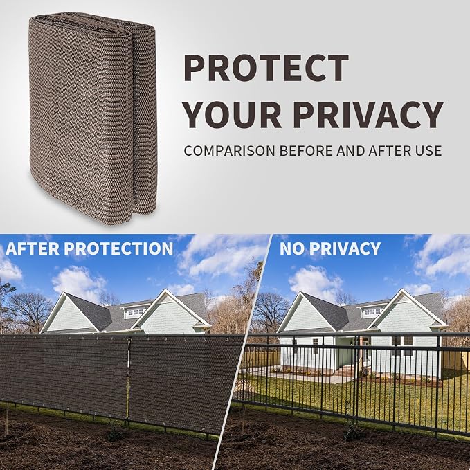 LOVE STORY Custom Size 2'6''x43' Balcony Privacy Screen Cover, 95% UV Block - Image 5