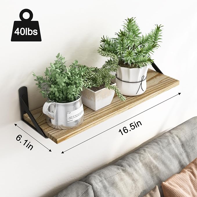 YGEOMER 16.5in Floating Shelves - Image 3
