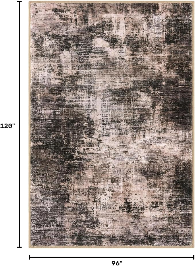 Abstract Area Rugs 8x10 Ft Washable Large Rugs - Image 2